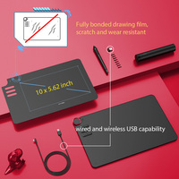 Xp-pen Deco 03 bezprzewodowy cyfrowy Tablet graficzny do rysowania pióro do rysowania Tablet z pasywnym rysikiem bez baterii i 6 skrótów 3